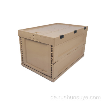 65L braune Plastikfaltbox